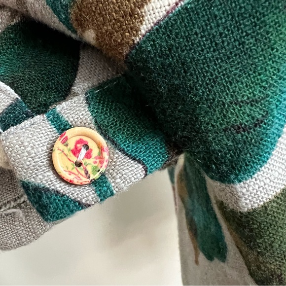 Bold Floral Textured Mini Dress Small - Picture 6 of 9